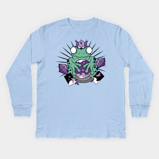 Froggy Fortune (light shirts) Kids Long Sleeve T-Shirt